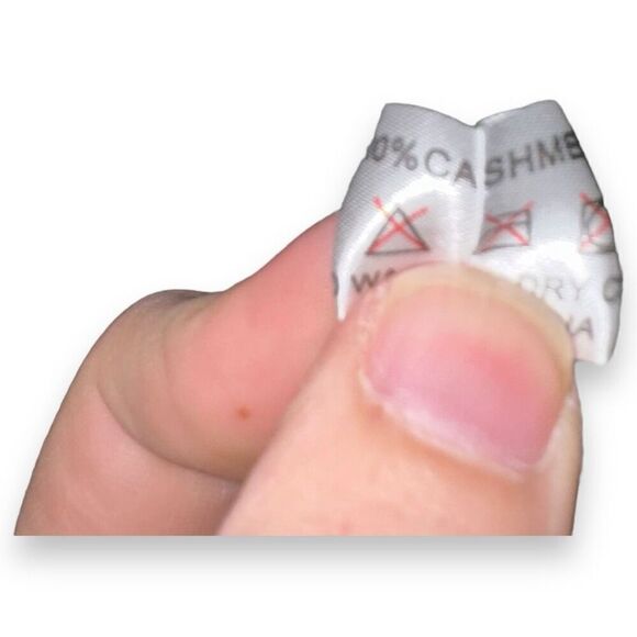 Tom James Gray V-Neck 100% Cashmere Sweater Size L - Picture 5 of 8